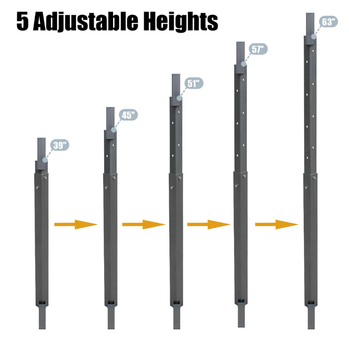 AIMPULSE Adjustable Height Steel Post
