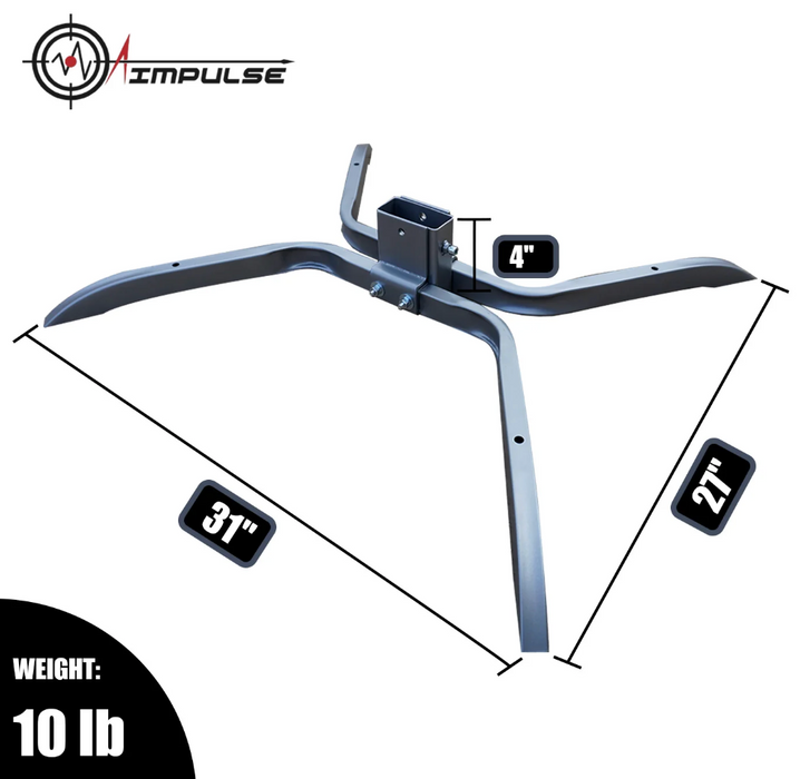 AIMPULSE Universal Target Stand Base – X Shape for 2x4 Posts - 2 pack
