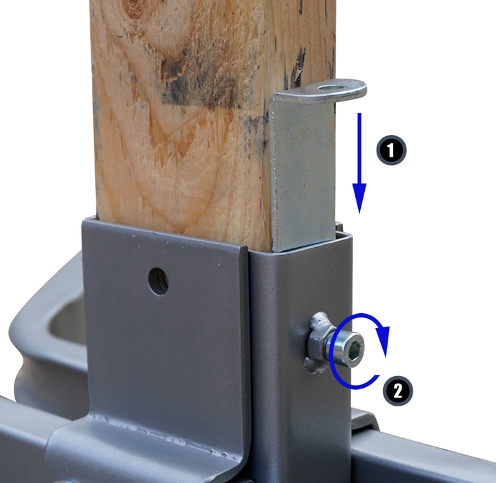 AIMPULSE Universal Target Stand Base – X Shape for 2x4 Posts - 2 pack
