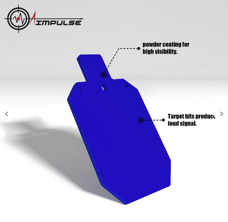 AIMPULSE 3/8" Silhouette AR500 Steel Shooting Target