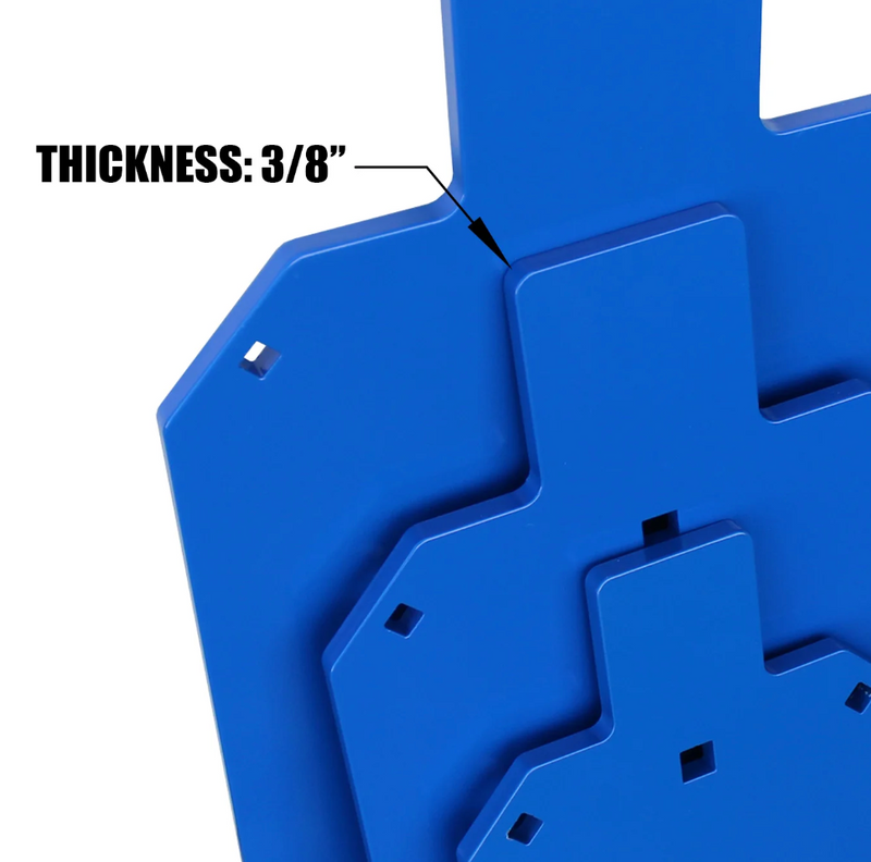 AIMPULSE 3/8" AR500 Steel Silhouette Target Combo Set (12", 16" & 20")