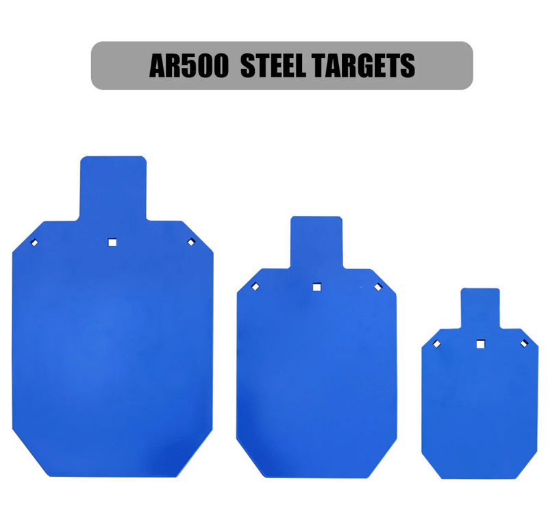 AIMPULSE 3/8" AR500 Steel Silhouette Target Combo Set (12", 16" & 20")