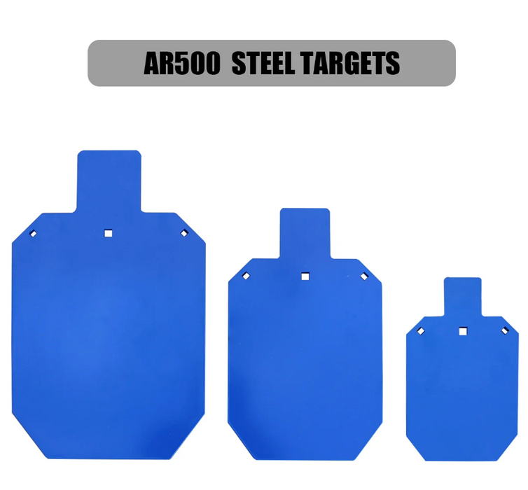 AIMPULSE 3/8" AR500 Steel Silhouette Target Combo Set (12", 16" & 20")