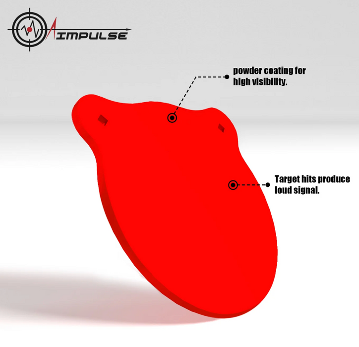 AIMPULSE 3/8" Gong AR500 Steel Shooting Target