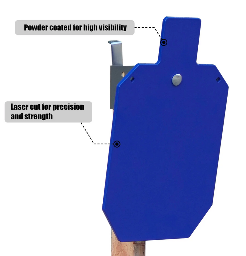 AIMPULSE Claw Base Shooting Target Bundle – 12" x 20" AR500 Steel Target Set
