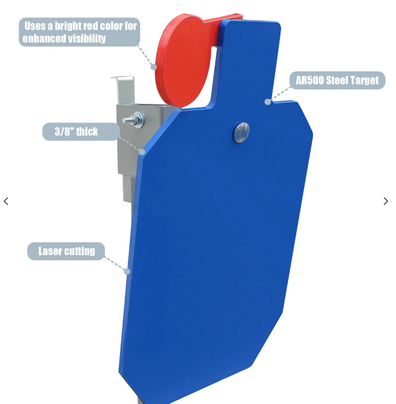 AIMPULSE AR500 Steel Hostage Reactive Shooting Target System