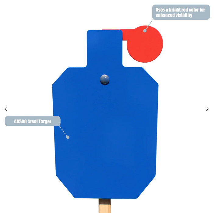 AIMPULSE AR500 Steel Hostage Reactive Shooting Target System