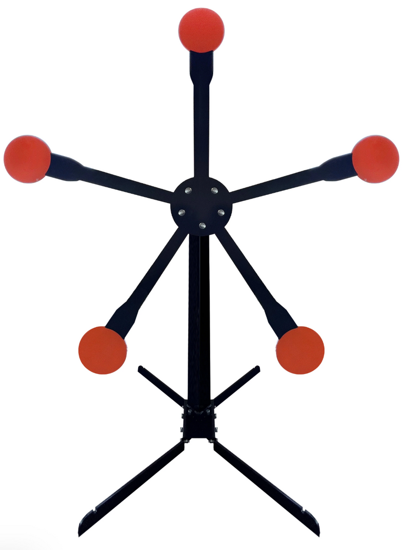AIMPULSE Texas Star Shooting Target – 8" x 3/8" AR500 Steel, Orange