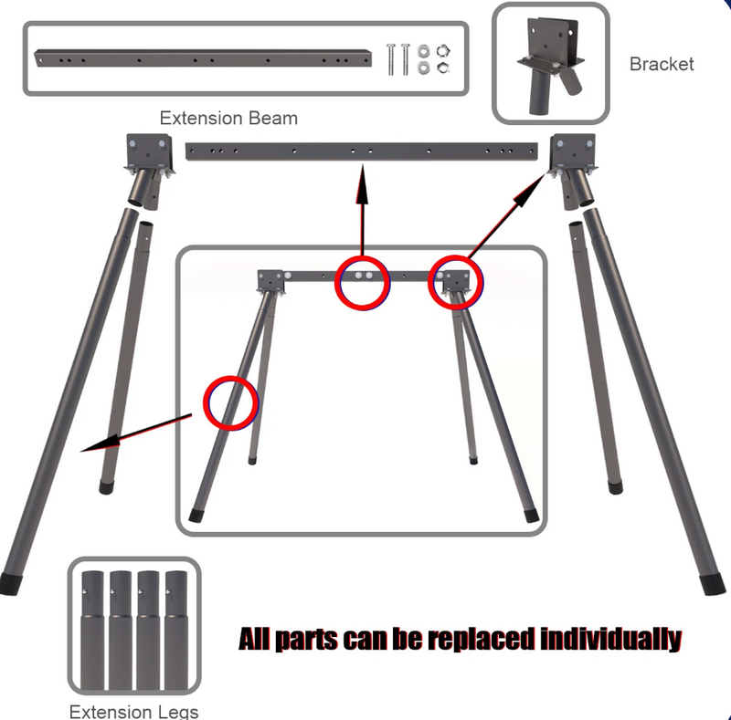 AIMPULSE Training Target System – Complete Set with Stand, Chains & 4 AR500 Steel Targets