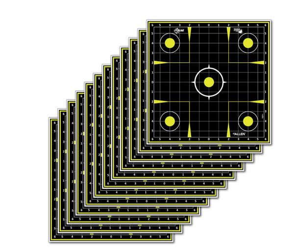 EZ-Aim Splash Reactive Sight-In - Grid Non-Adhesive 12 Pack