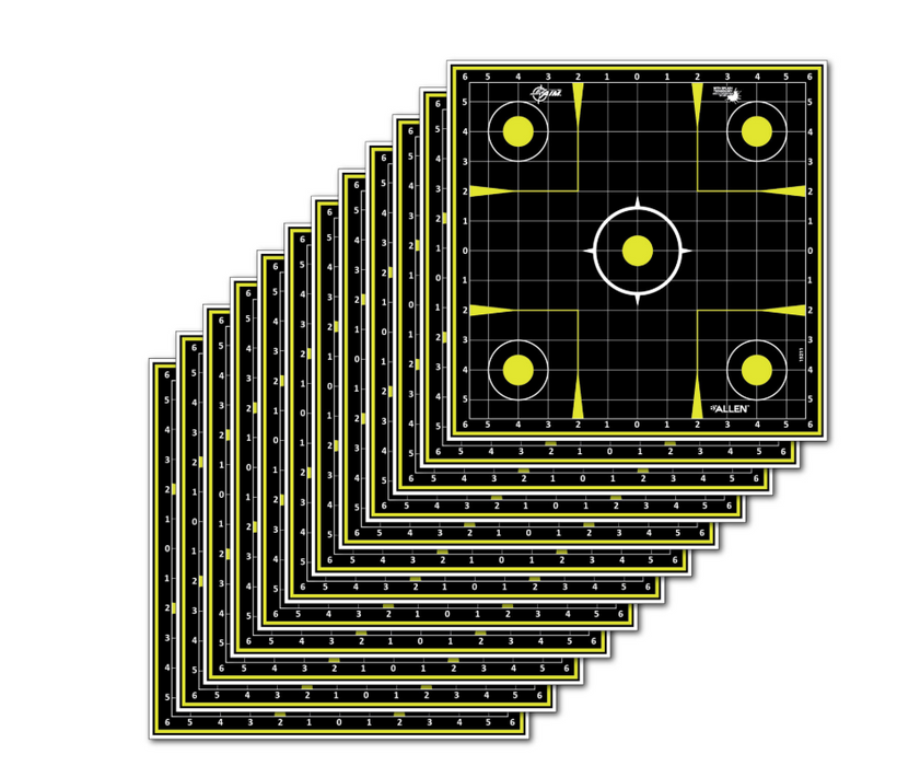 EZ-Aim Splash Reactive Sight-In - Grid Non-Adhesive 12 Pack