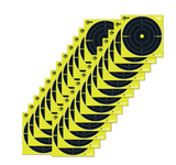 EZ-Aim Splash Reactive 8" Bullseye Hanging Paper 8" x 8" Black/Yellow White 25 Per Pkg — image 1