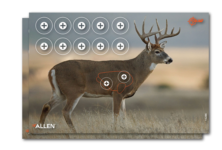 EZ-Aim Whitetail Deer Paper Hanging 23" x 35" Multi-Color Includes Pasters 2 Per Pkg