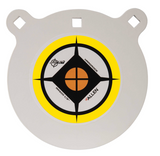 EZ-Aim Hardrock 8" Black/White/Yellow AR500 Steel Gong, 0.50" Thick, Hanging — image 1