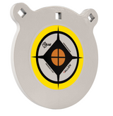 EZ-Aim Hardrock 8" Black/White/Yellow AR500 Steel Gong, 0.50" Thick, Hanging — image 2