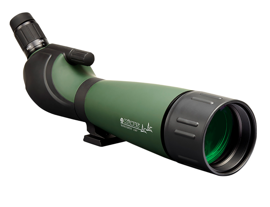 Konus 7127 Konuspot 100 Angled Body 20-60x 100mm Green Rubber Armor Aluminum