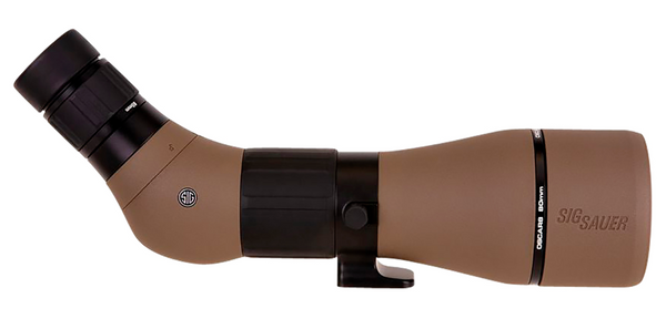 Sig Sauer Electro-Optics SOO82001 OSCAR8 Flat Dark Earth Rubber Armor 27-55x 80mm Angled Body