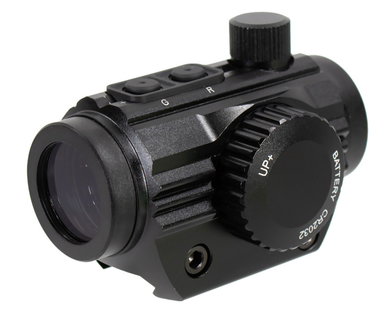 Aim Sports RD120PE Micro Dot 5 MOA Black Anodized 1x20mm Red/Green Dual Illuminated