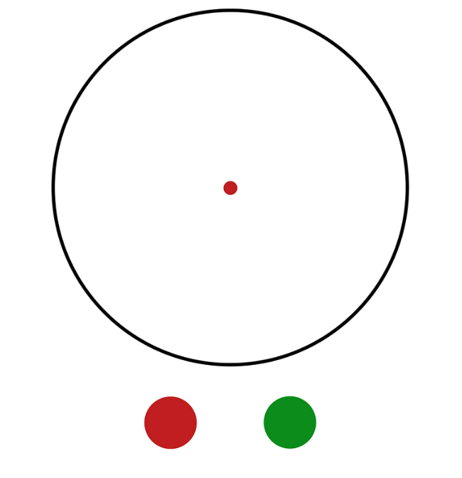 Aim Sports RTDT125 Micro Dot Matte Black 1x20mm Red/Green Dual Illuminated