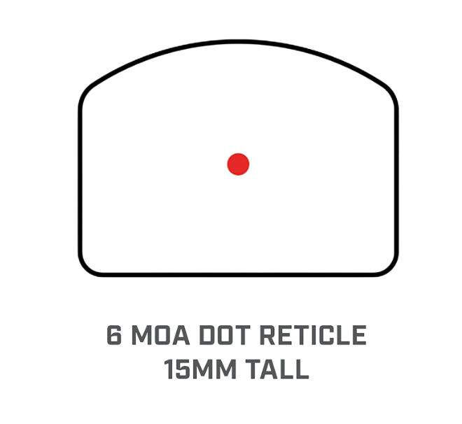 Bushnell RXC200 RXC 200 Reflex Black 1x 21mm 6 MOA Red Dot Reticle Fits Glock 43/Sig P365/Springfield Hellcat