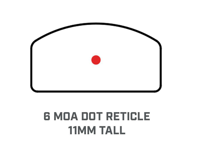 Bushnell RXU200 RXU 200 Reflex Black 1x21mm, 6 MOA Red Dot Reticle, Fits Glock 43/S&W Shield/Springfield Hellcat