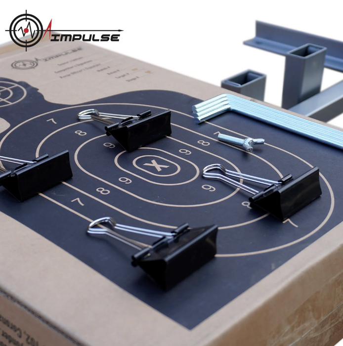 AIMPULSE Paper Target Stand Base – Universal & Adjustable 2 Pack