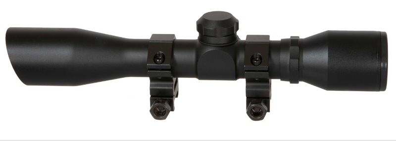 TruGlo TG8504BD Compact Black Anodized Matte Black 4x 32mm 1" Tube Diamond Reticle