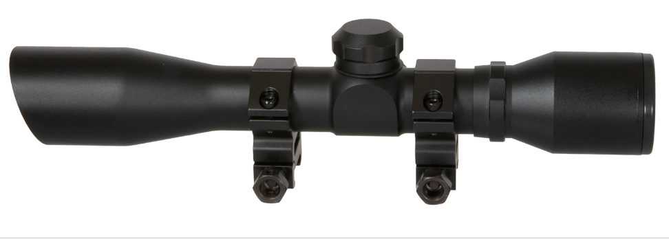 TruGlo TG8504BD Compact Black Anodized Matte Black 4x 32mm 1" Tube Diamond Reticle