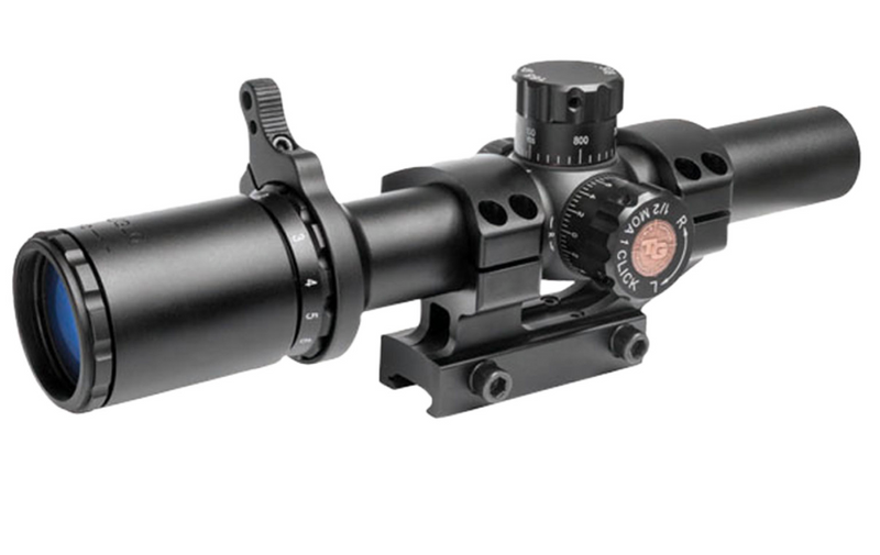 TruGlo TG8516TL Tru•Brite 30 Black Anodized 1-6x24mm 30mm Tube Illuminated Duplex Mil-Dot Reticle