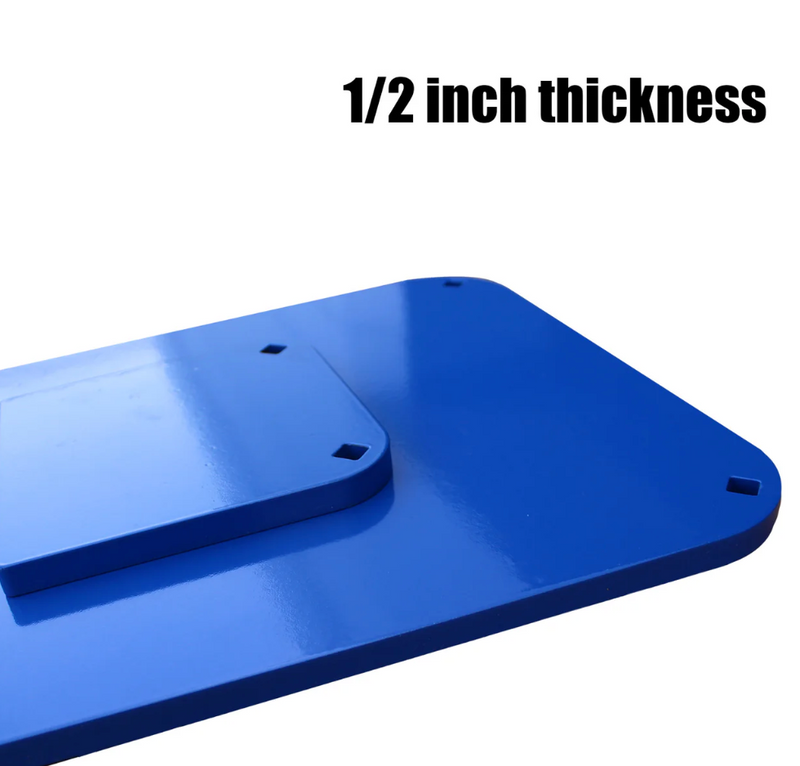 AIMPULSE AR500 Steel Target Set – 6" & 12" Square Shooting Plates, 1/2" Thick with Heavy-Duty Rubber Straps & Target Stand