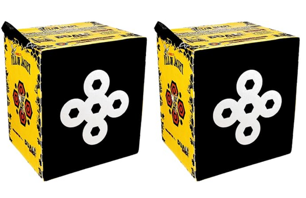 Morrell Targets Yellow Jacket 380 FPS Dual Threat Weather Resistant Crossbow Cube (2 Pack)