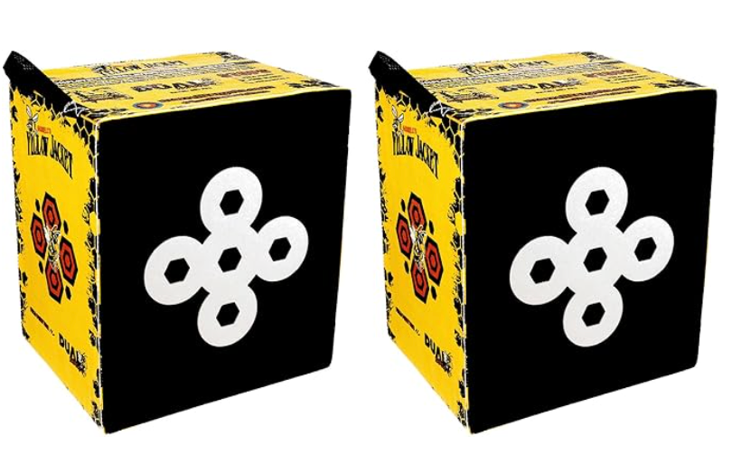 Morrell Targets Yellow Jacket 380 FPS Dual Threat Weather Resistant Crossbow Cube (2 Pack)