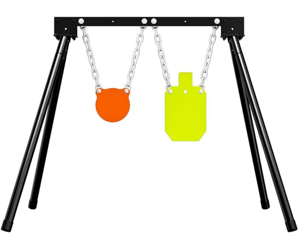 Top Tier Biz AR500 Steel Targets System 3/8 Inch Thick Complete Steel Shooting Target System/Gong & Torso