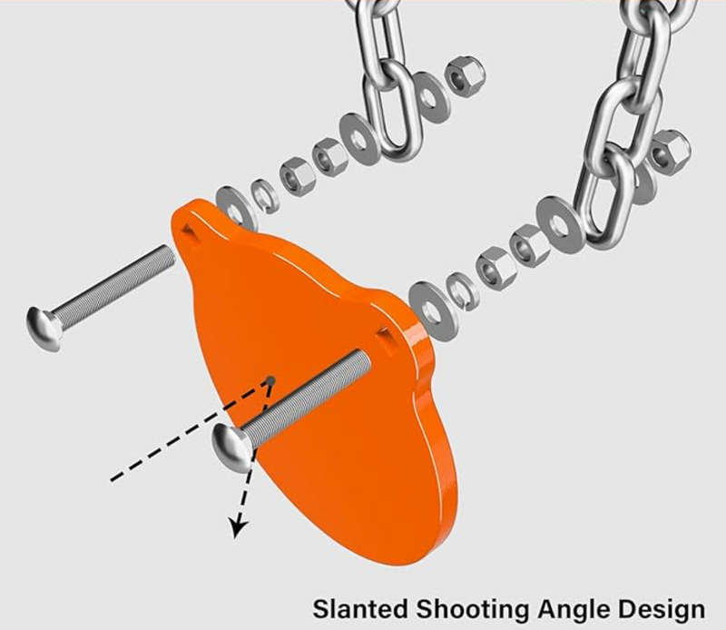 Top Tier Biz AR500 Steel Targets System 3/8 Inch Thick Complete Steel Shooting Target System/Gong & Torso