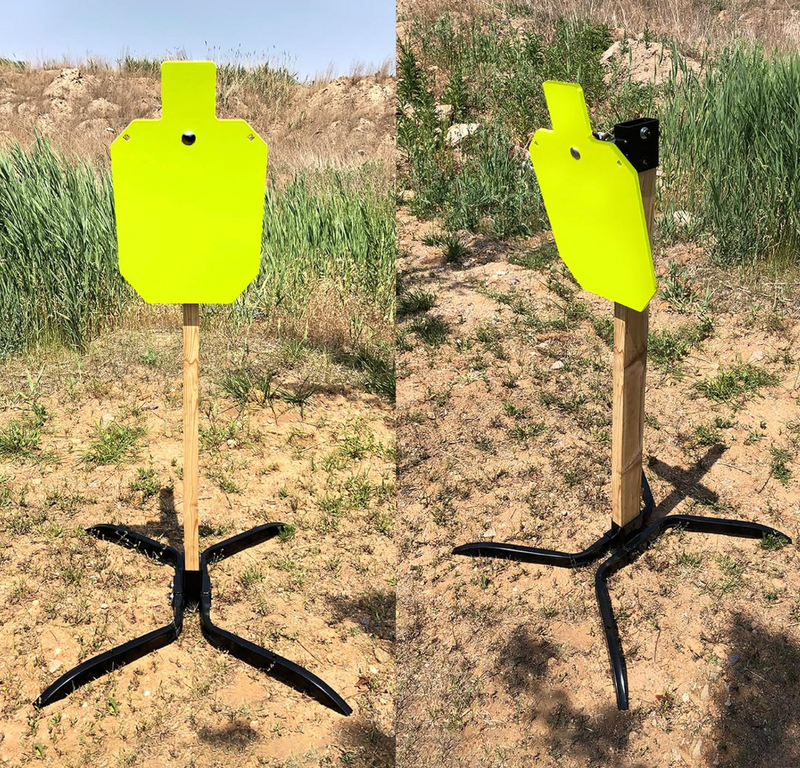 Top Tier Biz Target Stand System - AR500 Steel Target with 2x4 Mount Kit - 12x20 Torso
