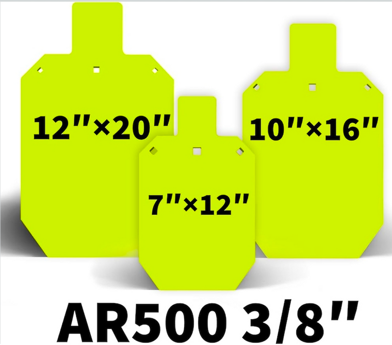 Top Tier Biz AR500 3/8" Torso Target 3 Plate Bundle