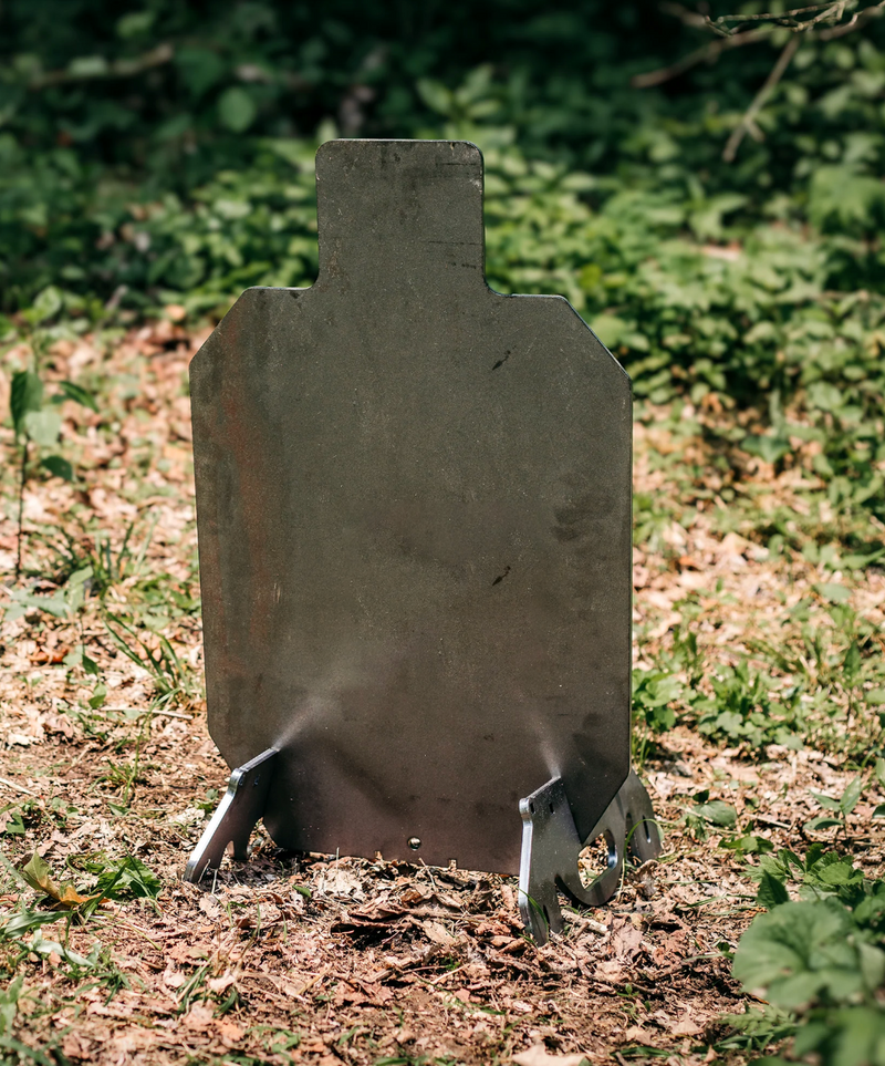 Double Tap Industries 3/8" AR500 Silhouette Target with Modular Base- 2 sizes available