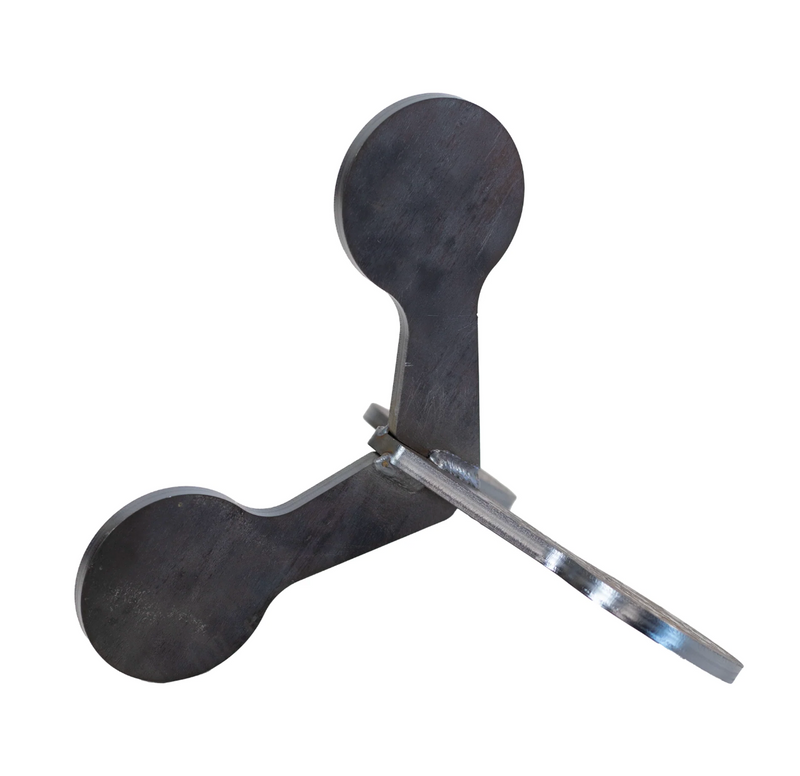 Double Tap Industries Jumping Jack Reactive 3/8" AR500 Steel Target - 4" Paddles - Welded