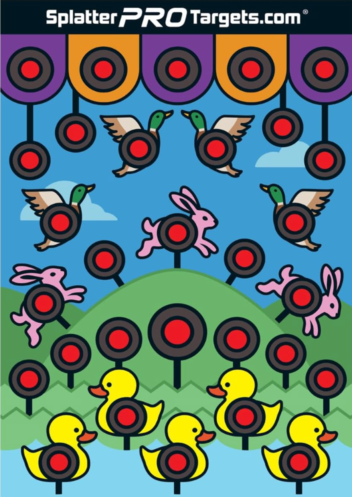 Splatter Pro Arcade Game Targets 12x18
