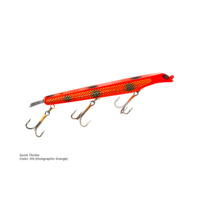 Suick Lures Weighted Holographic Fishing "Thriller" (10 inches)