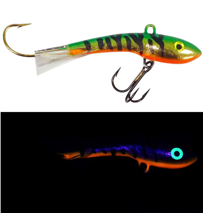 Moonshine Lures Shiver Ice Fishing Jigging Minnow Lure (#0)