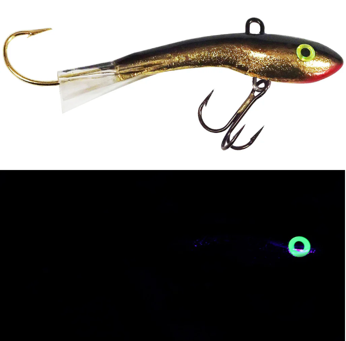 Moonshine Lures Shiver Ice Fishing Jigging Minnow Lure (#0)