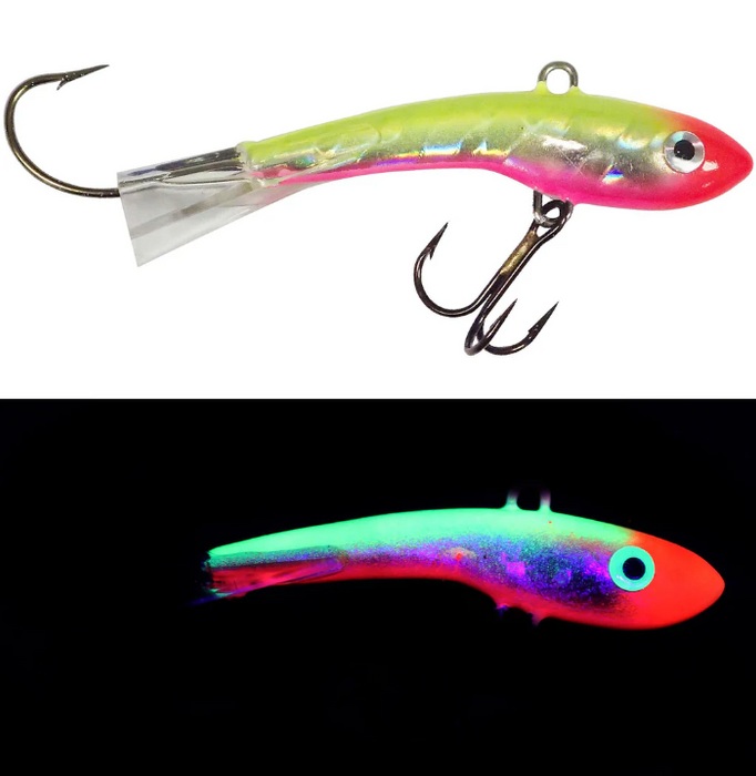 Moonshine Lures Shiver Ice Fishing Jigging Minnow Lure (#0)