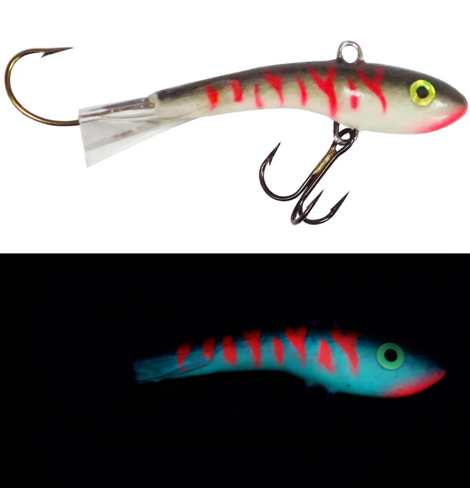 Moonshine Lures Shiver Ice Fishing Jigging Minnow Lure (#0)