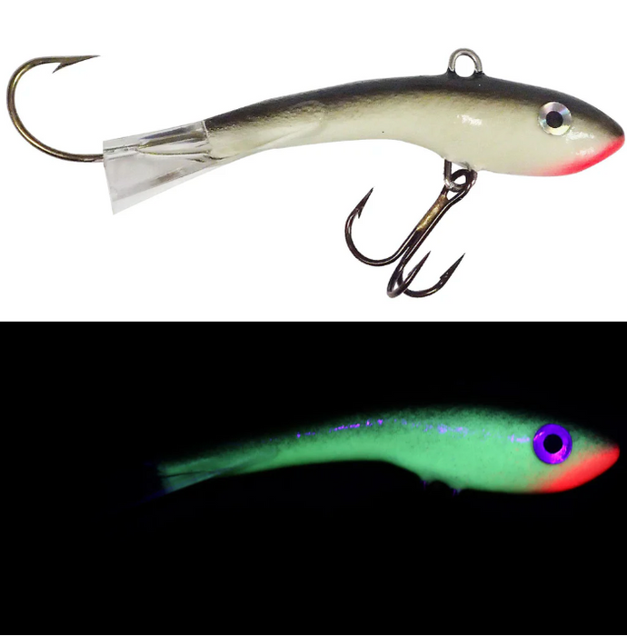 Moonshine Lures Shiver Ice Fishing Jigging Minnow Lure (#0)