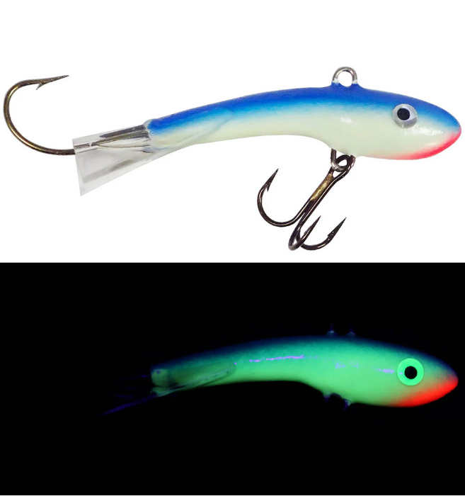 Moonshine Lures Shiver Ice Fishing Jigging Minnow Lure (#0)