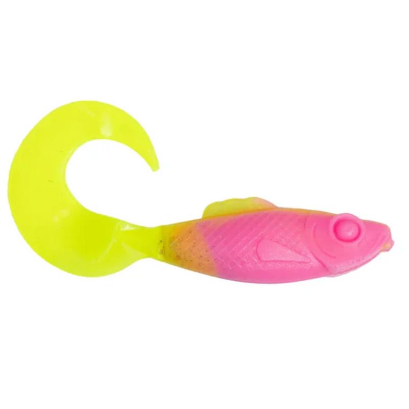 Liquid Willow Cat Jointed Curly Tail Plastic Swim Minnow (12 Pack)
