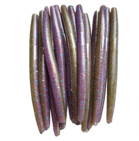 Butchers Baits 5.25" Stick Bait Plastic Fishing Worm (10 Pack)