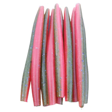 Butchers Baits 5.25" Stick Bait Plastic Fishing Worm (10 Pack)