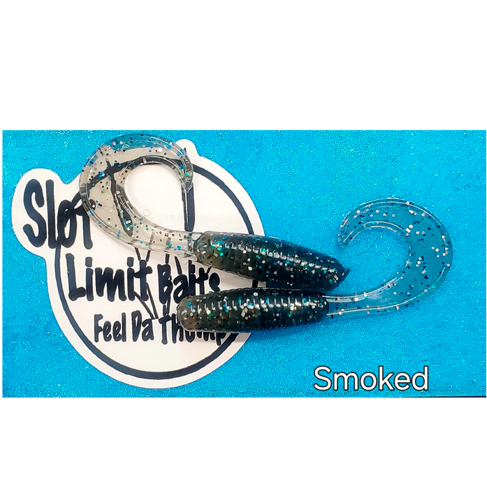 Slot Limit Baits 2in Curly Tail Grub Plastic Fishing Tube (12 pack)